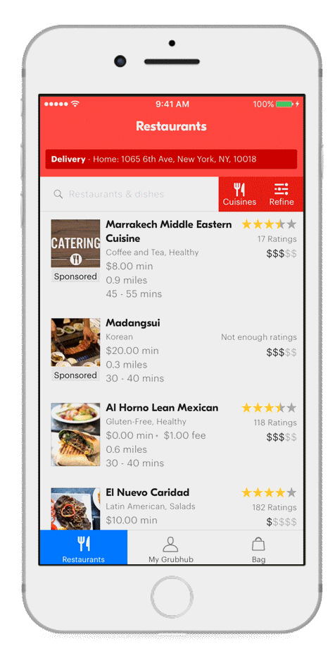 Food Delivery App development