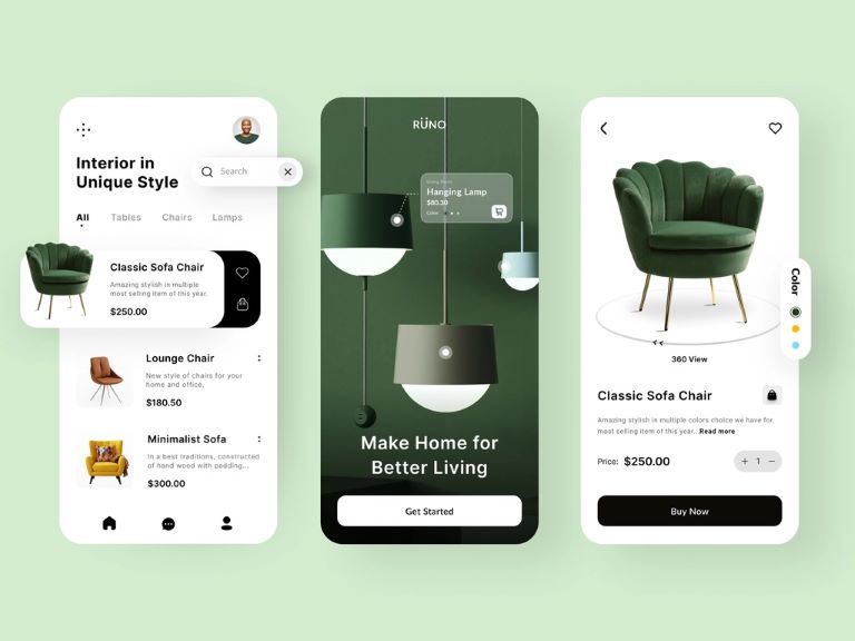 Interior Design Mobile App 