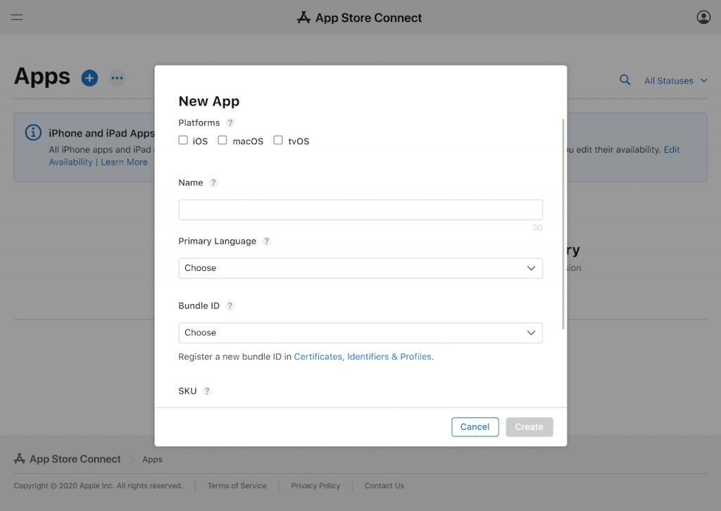Create an App Store Listing