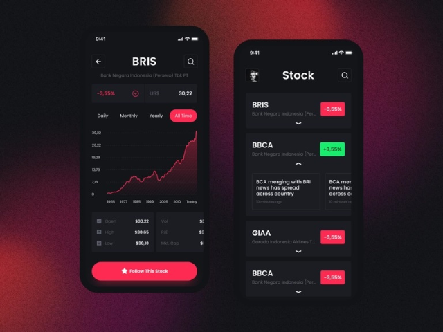 Stock Trading fintech app ideas