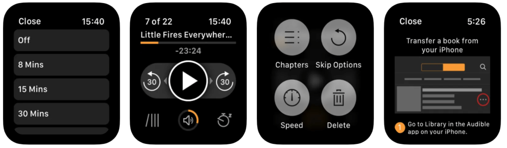 Audible apple watch app