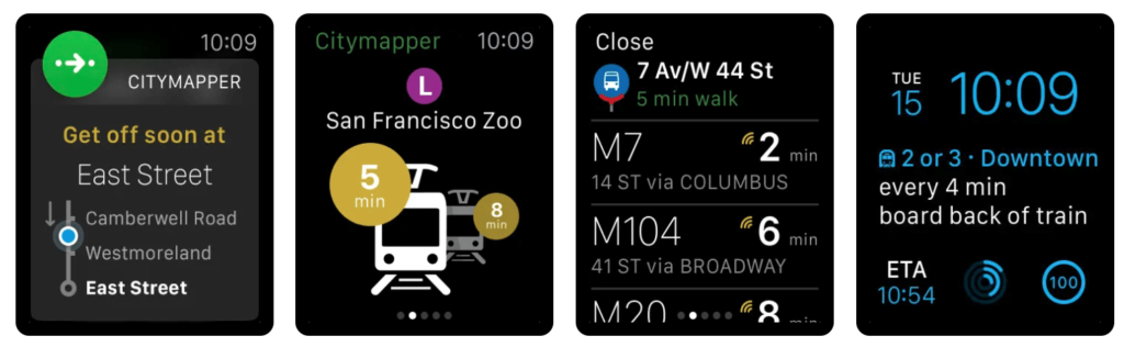 Citymapper apple watch app