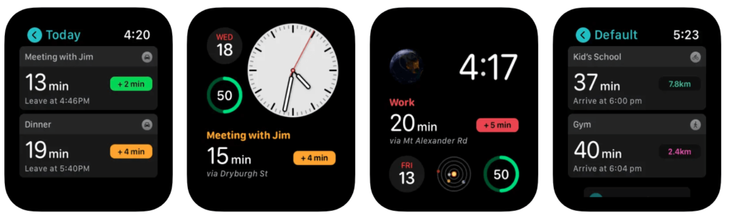 ETA apple watch app
