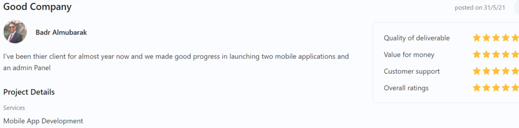 Goodfirms Top App Developer Florida
