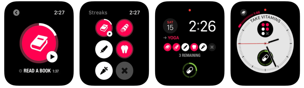 Streaks apple watch app