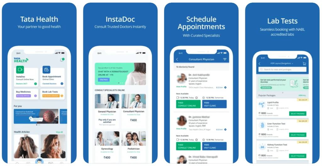 Tata Health telemedicine app