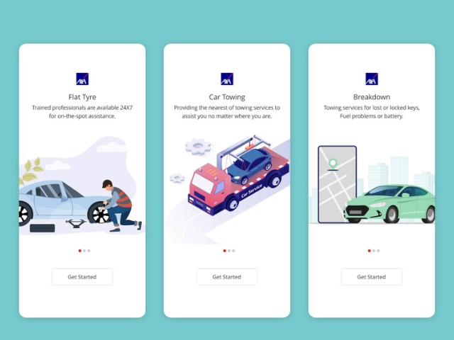 Roadside assistance app