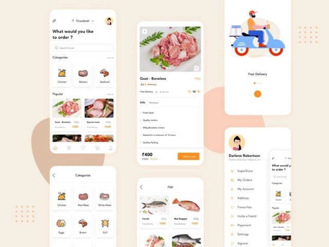 Seafood delivery quick commerce app