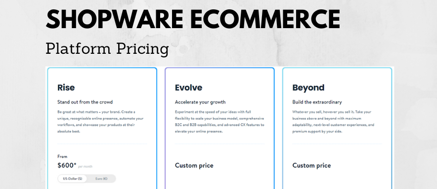 Shopware eCommerce Platform Pricing