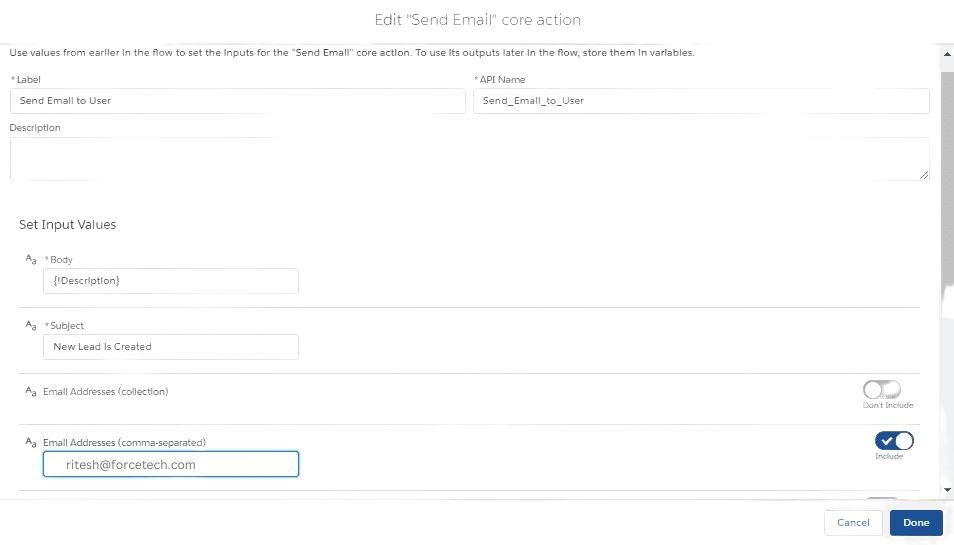 SalesForce Flow Builder